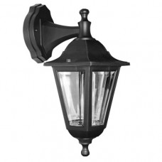 Φωτιστικό Φανάρι Επίτοιχο με ντουί E27 Polycarbonate Μαύρο IP44 9-381